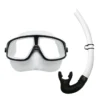 M272+SN52 Freediving Snorkel Set Black White 拷贝 M272+SN52 自由潜水浮潜套装