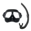 M272+SN52 Freediving Snorkel Set Black 拷贝 M272+SN52 自由潜水浮潜套装