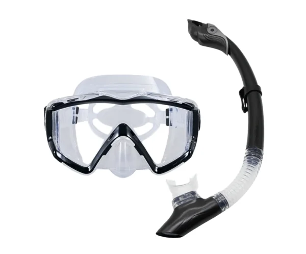 M308 panoramic Diving Mask Snorkel Set 拷贝 M308+SN117 潜水镜套装